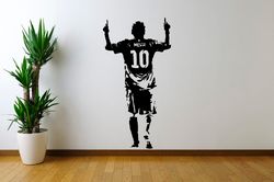 lionel messi sticker, football sports, football stars, wall sticker vinyl decal mural art decor