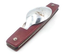vintage touristic camping pocket knife spoon fork ussr 1970s