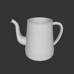 3d model miniature teapot without lid model ready to print | digital product | miniature 3d model | dollhouse miniatures