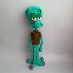 squidward by sponge bob pdf crochet pattern