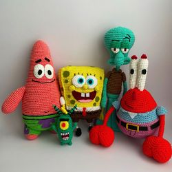 spongebob squarepants pdf crochet pattern amigurumi