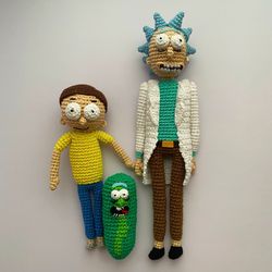 rick and morty and pickle rick pdf crochet pattern