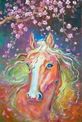 horse art - digital file that you will download