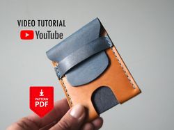 leather card holder pattern pdf video tutorial