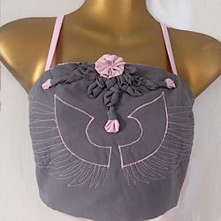 Pink Wings Crop Top