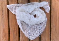 mohair wrap knitted lace shawl for woman hand knitted lace wedding shawl