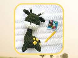 crochet pattern of giraffe in english. super soft mischievous giraffe crochet tutorial. crochet pattern toys