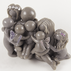 family sculpture memorial figurine in memory of lost children family gift