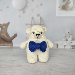 little white teddy bear, stuffed teddy bear, cute little teddy bear, teddy