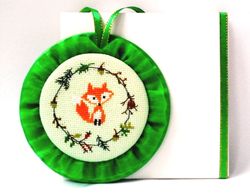 this christmas ornament handmade. fox lovers birthday gift. stockings stuffers kids. christmas ornament red fox