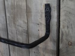 wrought iron  towel bar 24",  bathroom accessories, hand forged, blacksmith, towel rack, towel holder, bath decor