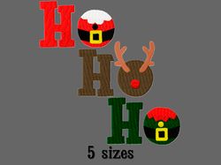 christmas embroidery designs hohoho. embroidery designs trendy. instant download.