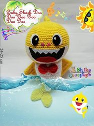 baby shark amigurumi pattern