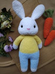 crochet pattern easter bunny amigurumi rabbit crochet animals pdf pattern easter decor