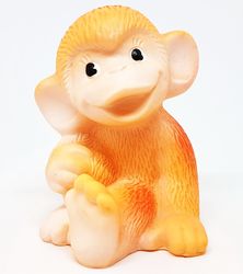vintage rubber toy monkey ussr 1980s
