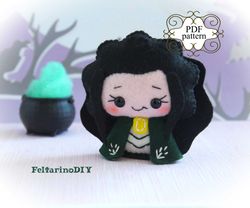 felt wizard pattern, felt doll pattern, pdf felt pattern, felt sewing pattern, felt toy pattern