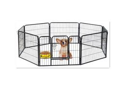 folding metal portable puppy pet fence