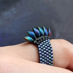pdf bead tutorial dragon ring how to make a dragon pattern