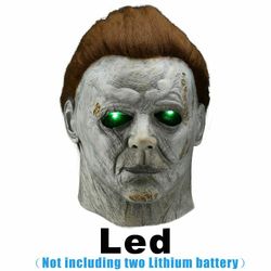 michael myers kills 1978 latex masque party mask led light eyes christmas cosplay