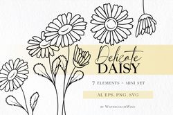 daisy birth month flower svg files april birthday flower clipart for instant download