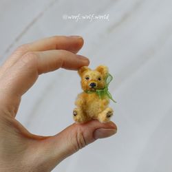 teddy bear ursula. dollhouse miniature. toy for doll. cute gift for your doll