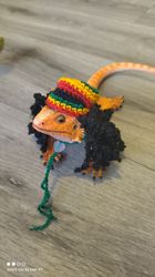 Rasta hat for bearded dragon, hamsters, hedgehog or other small pet