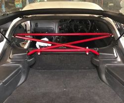 rtp x-bar brace for mazda rx-7 92 red