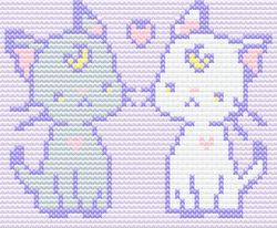 easy cross stitch pattern, simple pastel embroidery pattern, fun embroidery for begginers for kids