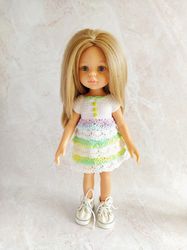 dress for paola reina, clothes for a doll 13 inches