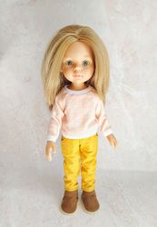 pants and sweatshirt for paola reina, clothes for a doll 13 inches