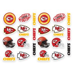 kansas city chiefs decal stickers kc decals helmet car wall fathead rear window vinyl iron on face windshield