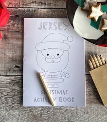 childrens christmas activity book with crayons