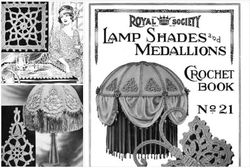 digital | vintage crochet pattern royal society crochet book 21 lamp shades | vintage 1920s | english pdf template