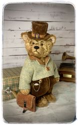 teddy bear mr. ginger/teddy bear collection/teddy handmade/plush bear/cute teddy bear