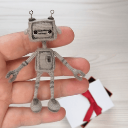 robot, mini cute robot figurine, original gift, stylish toy, friend for doll, dollhouse miniature, personalized gift