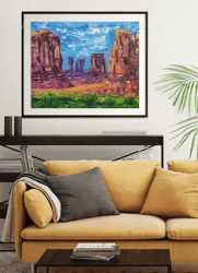 grand canyon  arizona painting national park original painting art painting by irina reshetneva