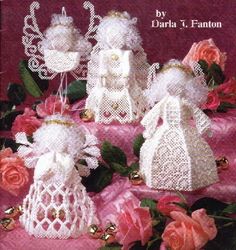 angel belles christmas ornaments vintage pattern pdf plastic canvas