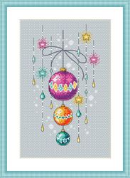 christmas baubles 3 cross stitch pattern christmas cross stitch pattern christmas tree cross stitch pattern