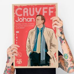 poster johan cruijff | digital download | football decor | print