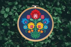 boho cross stitch pattern pdf digital