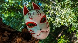 cosplay kitsune mask