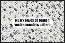 dark olives on branch pattern