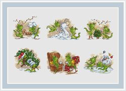 christmas dragons cross stitch pattern snowman cross stitch pattern christmas cross stitch pattern christmas tree