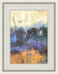 rain original art abstract painting landscape wall art modern art work size 7'' by 5'' by viartru