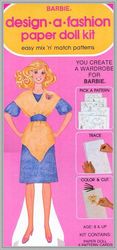 digital - vintage paper doll - paper doll barbie coloring book - pdf