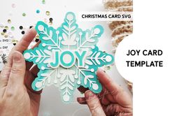 christmas joy card svg for cricut snowflake layered card svg