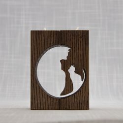 candlestick "cat and kitten" home decor gifts