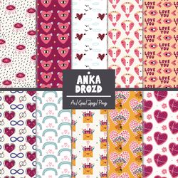 valentine heart seamless pattern