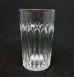 vintage faceted crystal glass 17 facets 120 ml 1930s