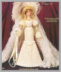 digital - vintage barbie crochet pattern - chic dress crochet patterns for dolls 11-1/2" - pdf